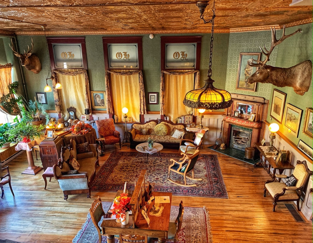 Western historic interior lobby