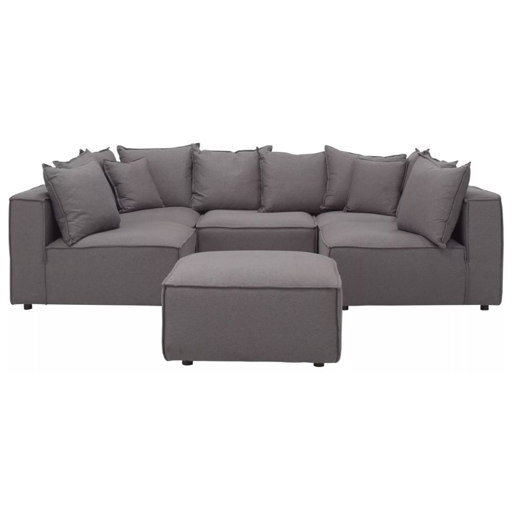 The Best Sofas Deals Option: Loris Chenille 5-Piece Pit Sectional