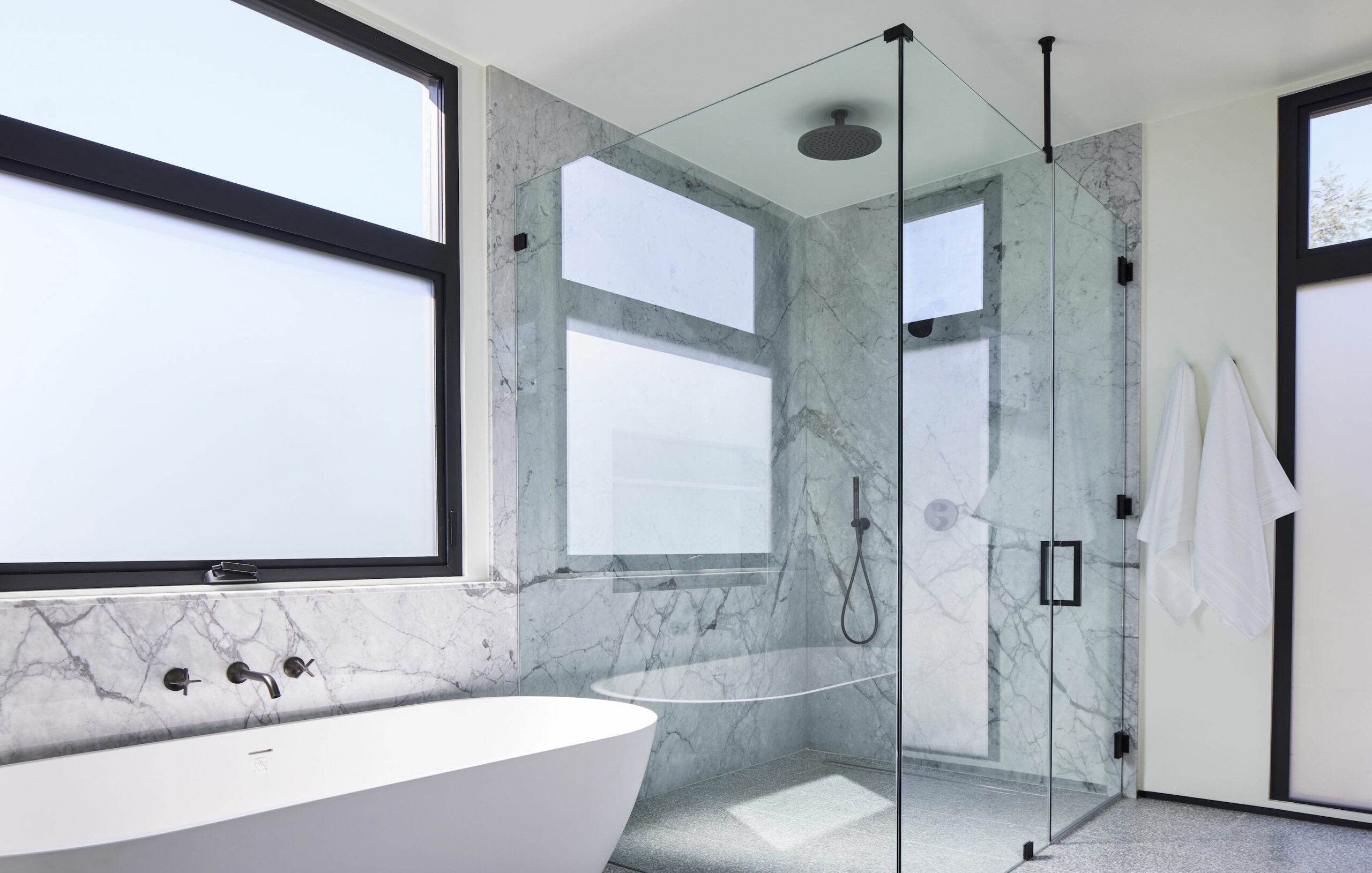 Salle de bain avec Quartz