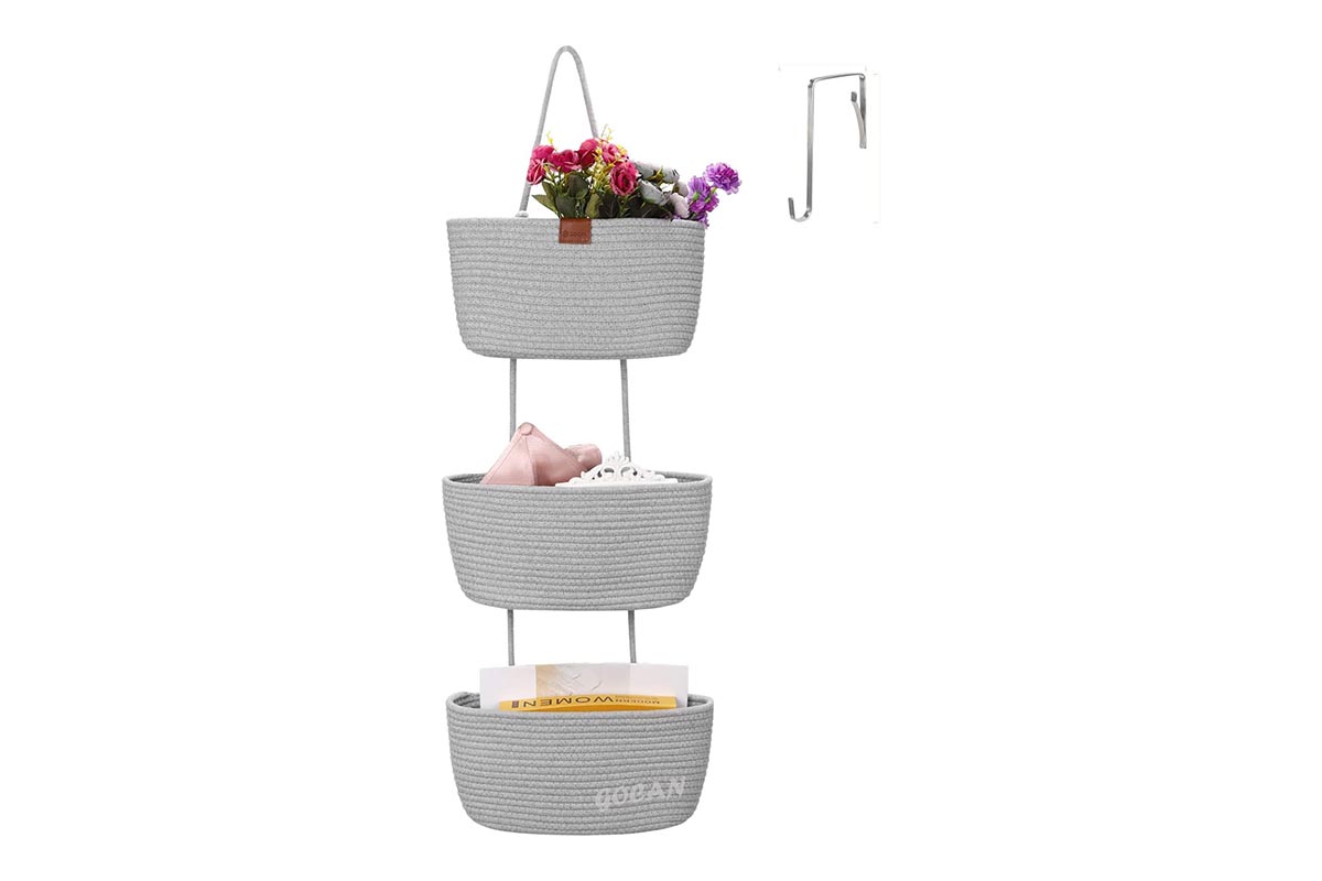 Closet Cures Option Hanging Storage Baskets