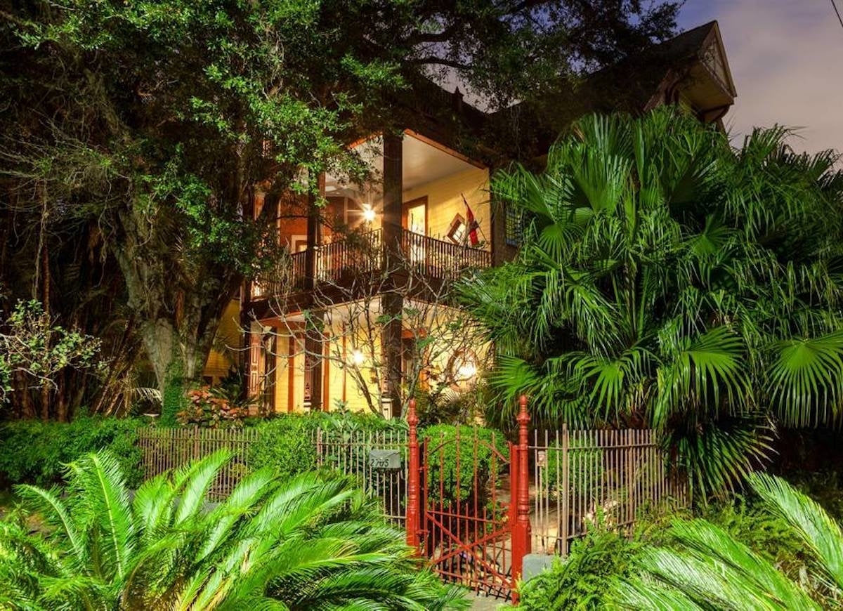 Hotel surrounded by foliage