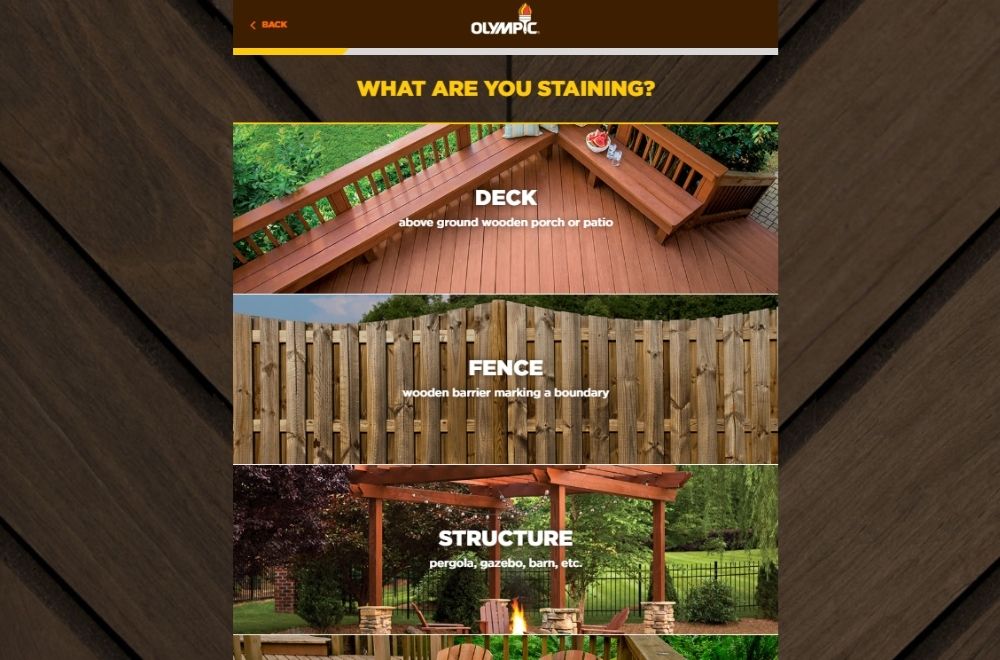 The Paint Color App Option: Olympic Wood Stain Visualizer