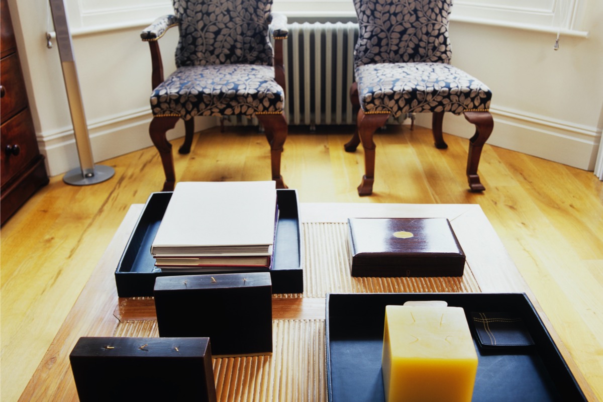 coffee table clutter