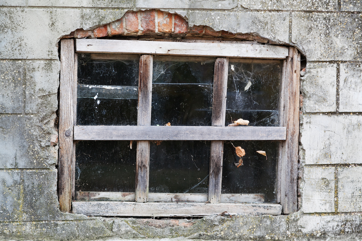 cracked basement window structural damage