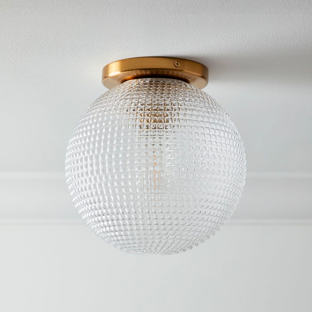 The Best Bathroom Light Fixtures: Edie Prismatic Flushmount