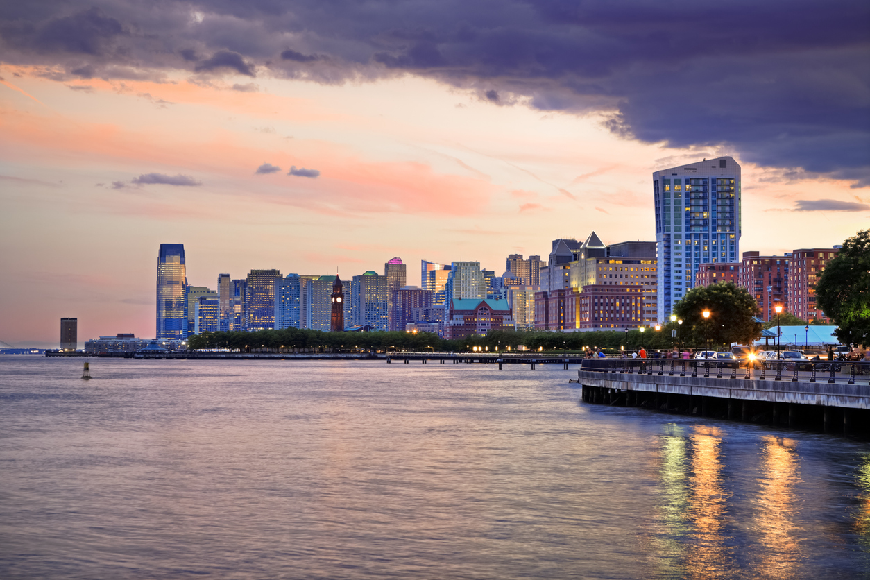 view of jersey city skyline