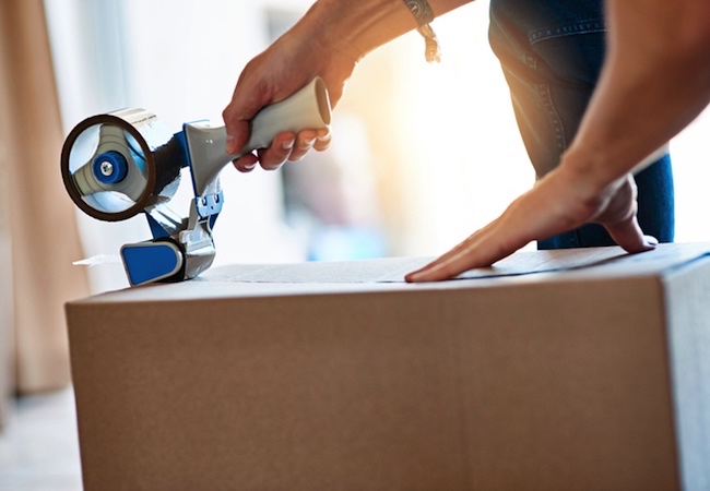 How to Organize a Garage - Packing Boxes