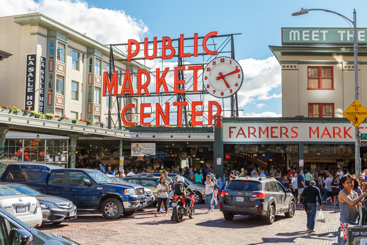 Centre du marché public de Pike Place à Seattle