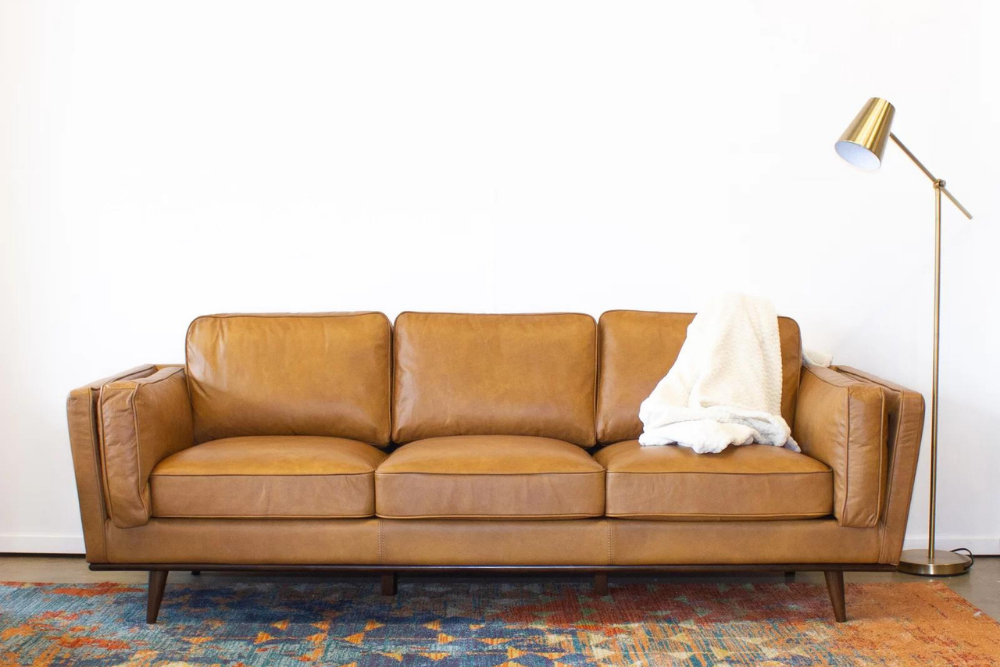 Deals Roundup 1:31 Option: Steelside Lidia 88” Genuine Leather Square Arm Sofa