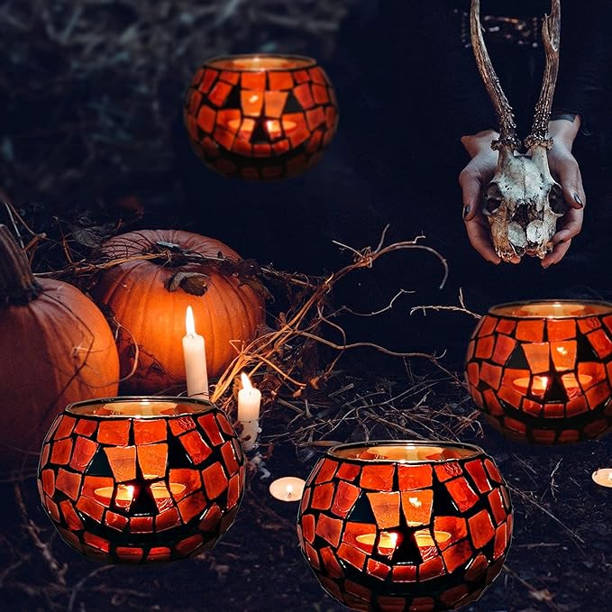 Halloween Candles Holder Set of 4