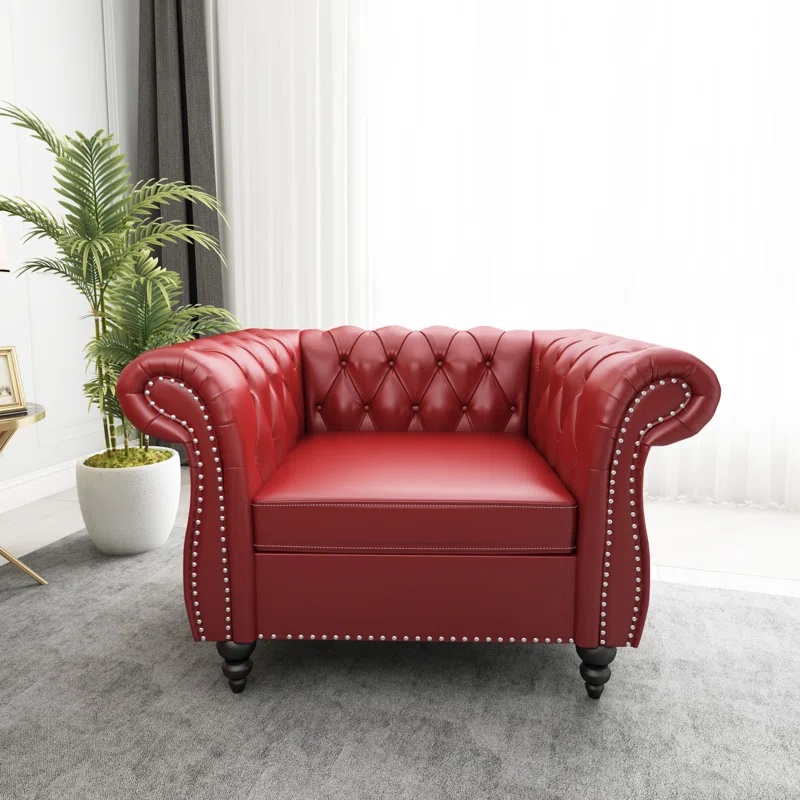 Canora Grey Ezekiella Chesterfield Chair