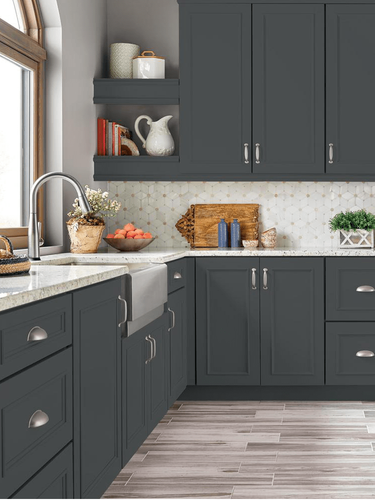 Go Dark and Dramatic with Black Kitchen Cabinets