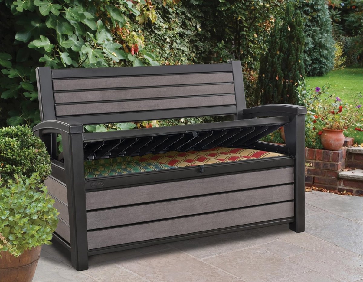 The Best Outdoor Storage Bench Option Keter Hudson Outdoor Storage Bench