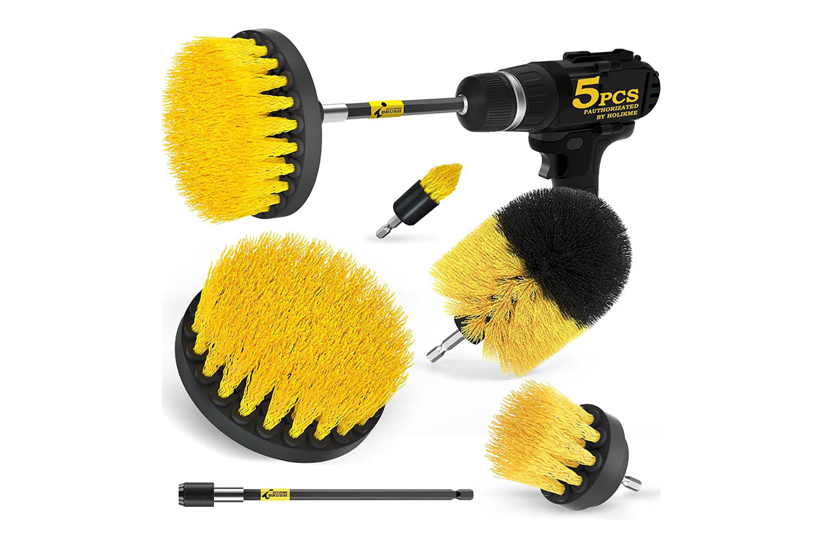 Kit de brosses électriques pour perceuse Option indispensables pour le nettoyage de printemps