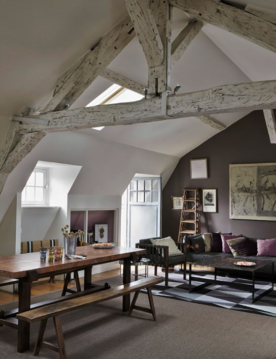 Loft peint à l'argile à Londres