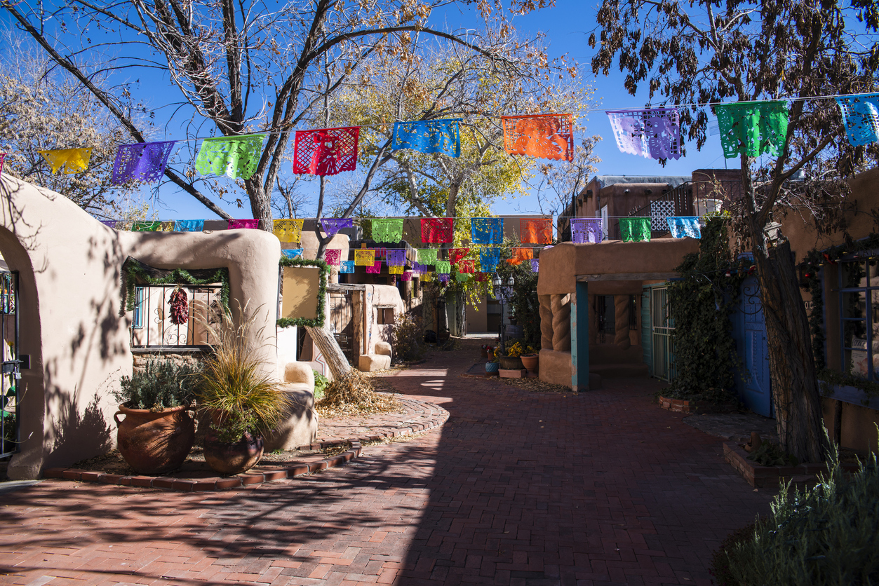 Le quartier historique d'Albuquerque, Nouveau-Mexique, États-Unis