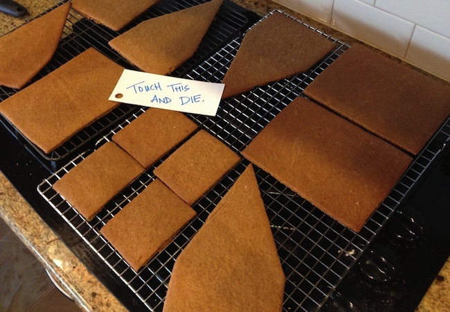 How to Make a Gingerbread House - Cooling