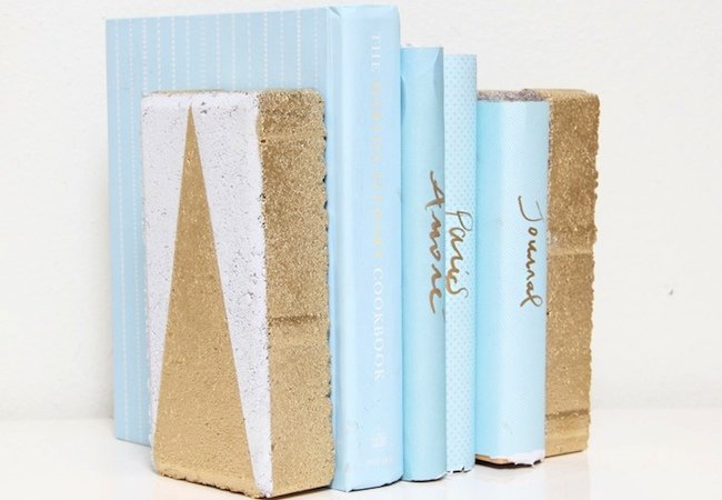 DIY Bookends - Brick