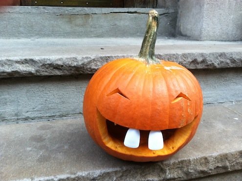 Pumpkin Front Teeth