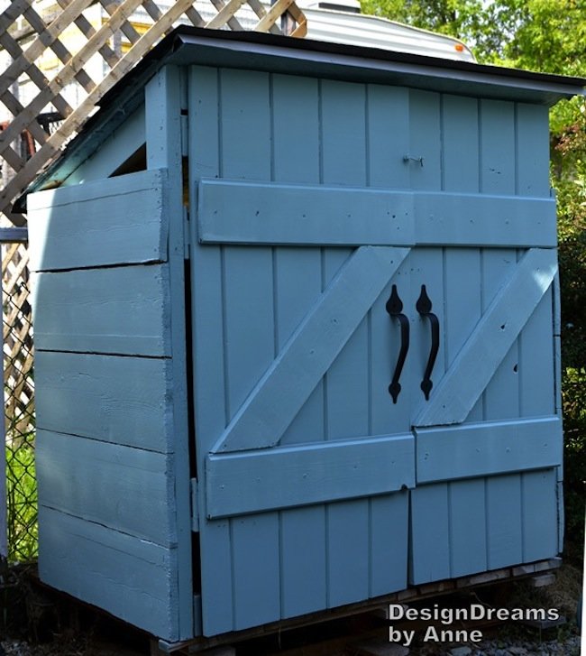 DIY Garbage Shed Finished