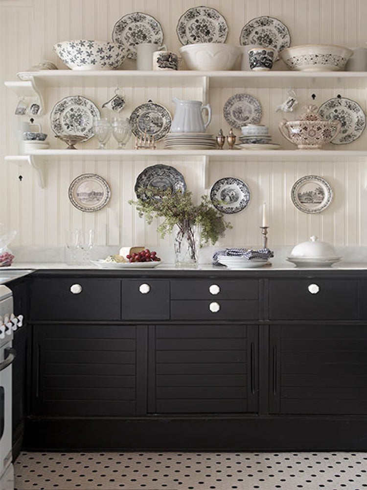 Go Dark and Dramatic with Black Kitchen Cabinets