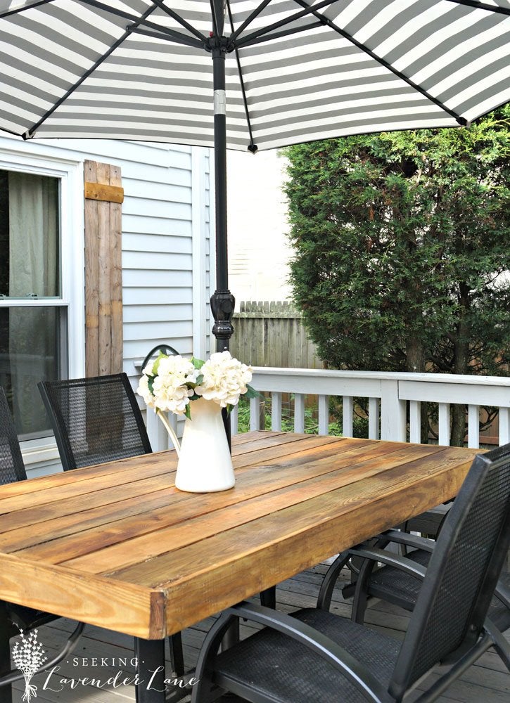 15 modèles réalisables pour une table de patio à faire soi-même