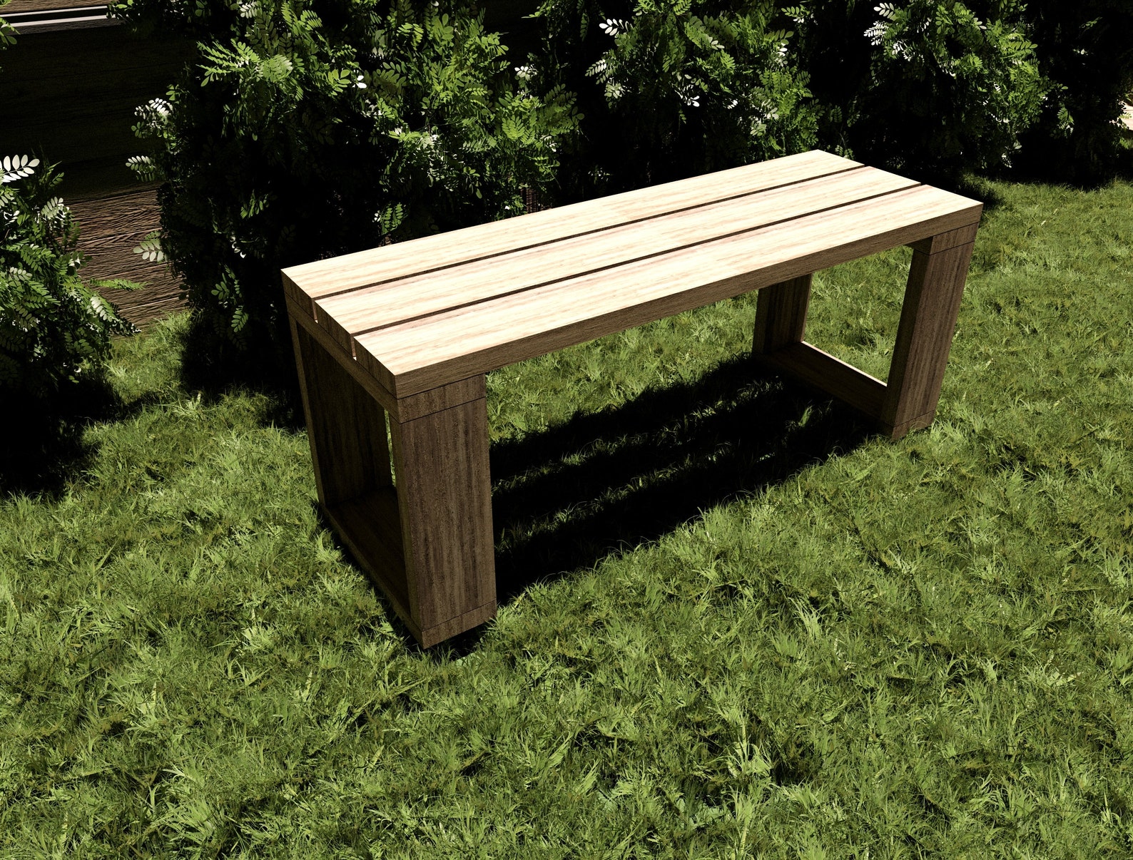 outdoor bench plans