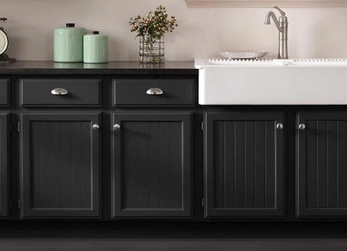 Go Dark and Dramatic with Black Kitchen Cabinets