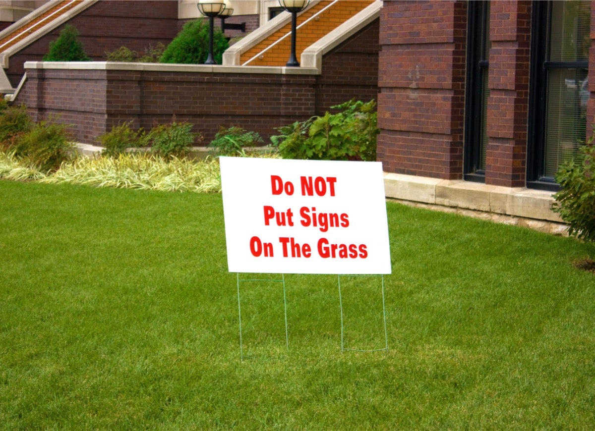 The Pickiest Political Yard Sign Rules in America