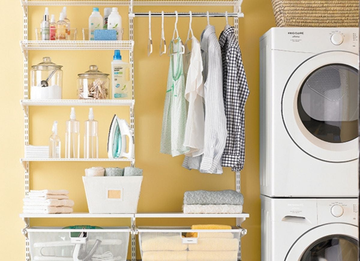 12 Simply Genius Ideas for Laundry Room Storage