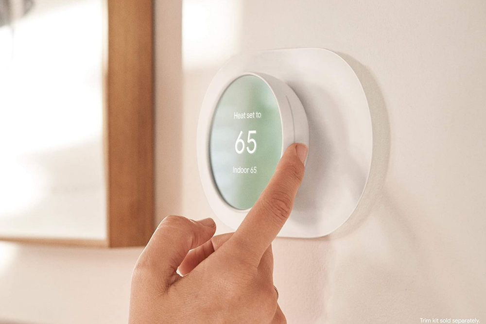 Option de produits ménagers durables : thermostat Google Nest