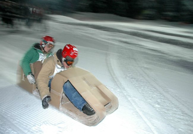 DIY Sled - Cardboard