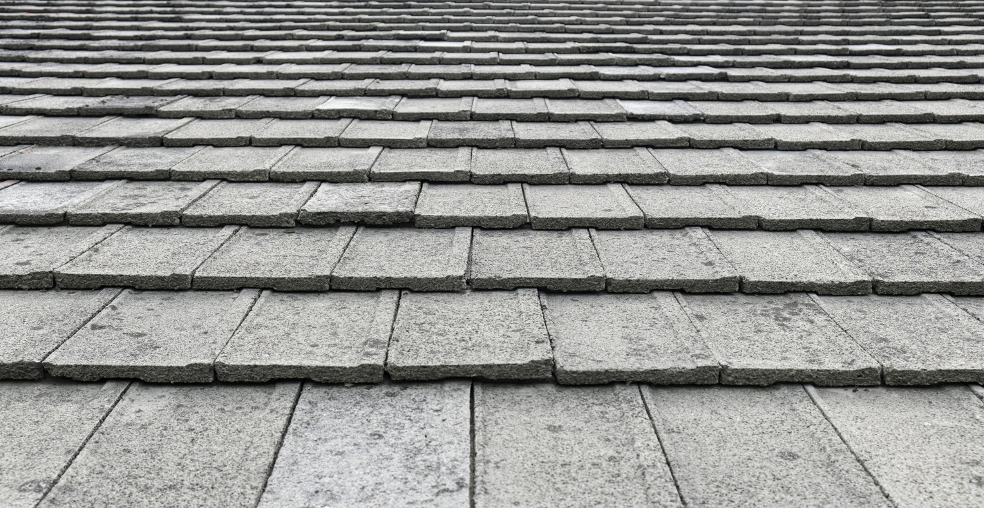 Detail of roof with tiles