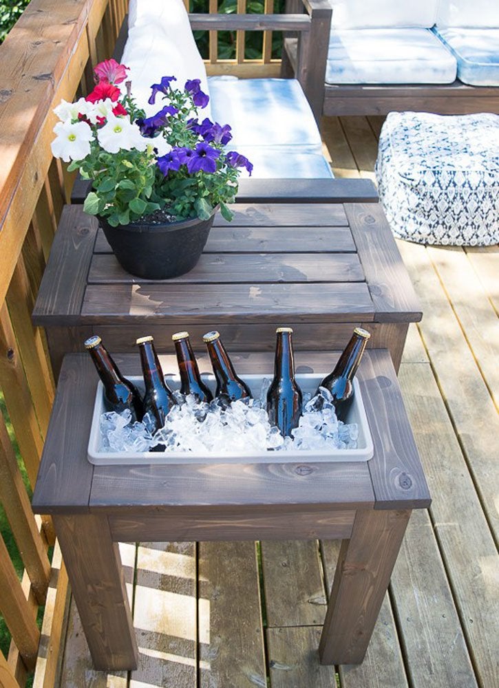 15 modèles réalisables pour une table de patio à faire soi-même