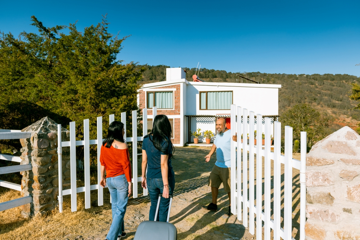 how to become an Airbnb host - welcoming two female guests