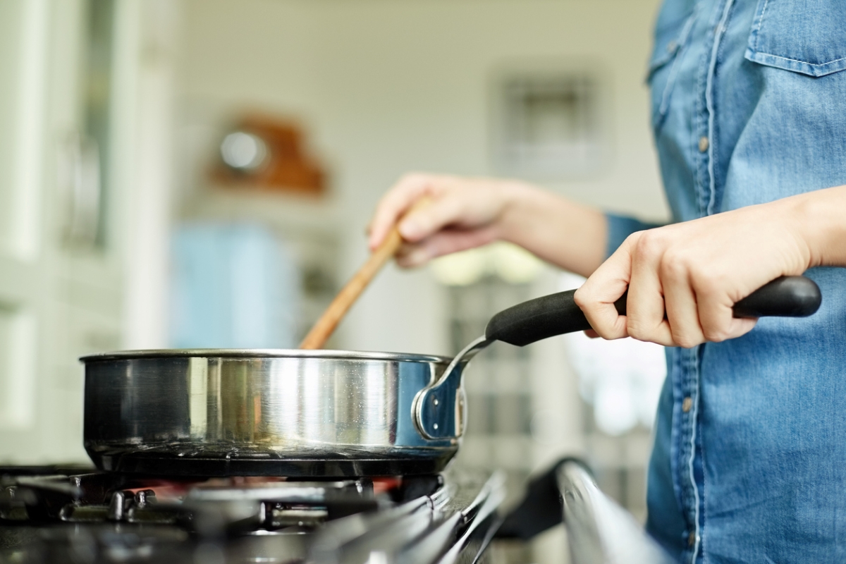 uses for peanut butter - pan on stove