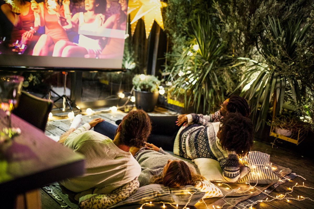 soirée cinéma dans le jardin