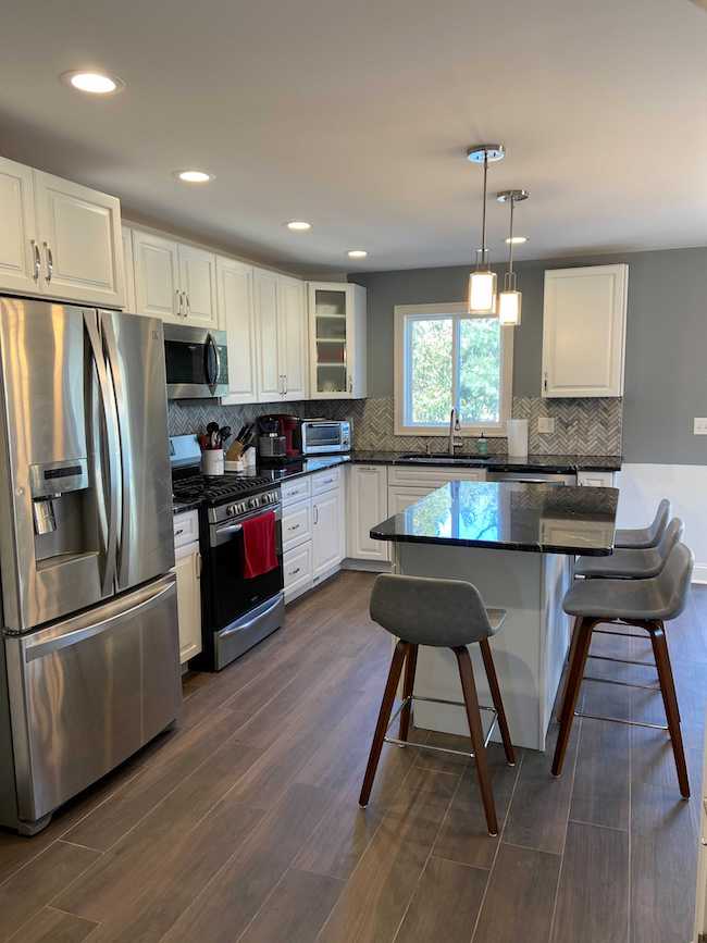 Before & After: Two Tiny Bedrooms Become a Spacious Open Kitchen and Dining Room