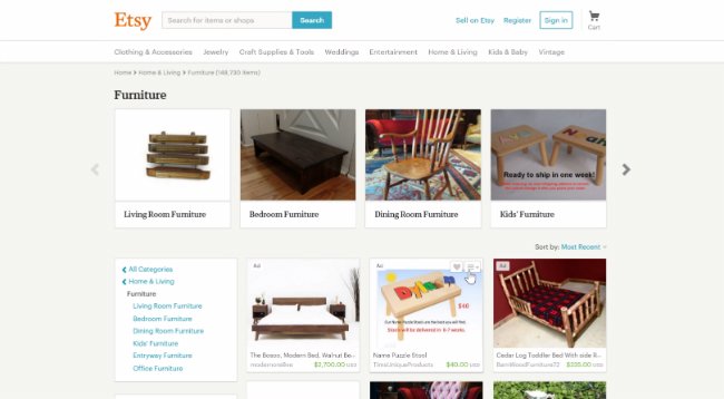 Selling Used Furniture - Etsy