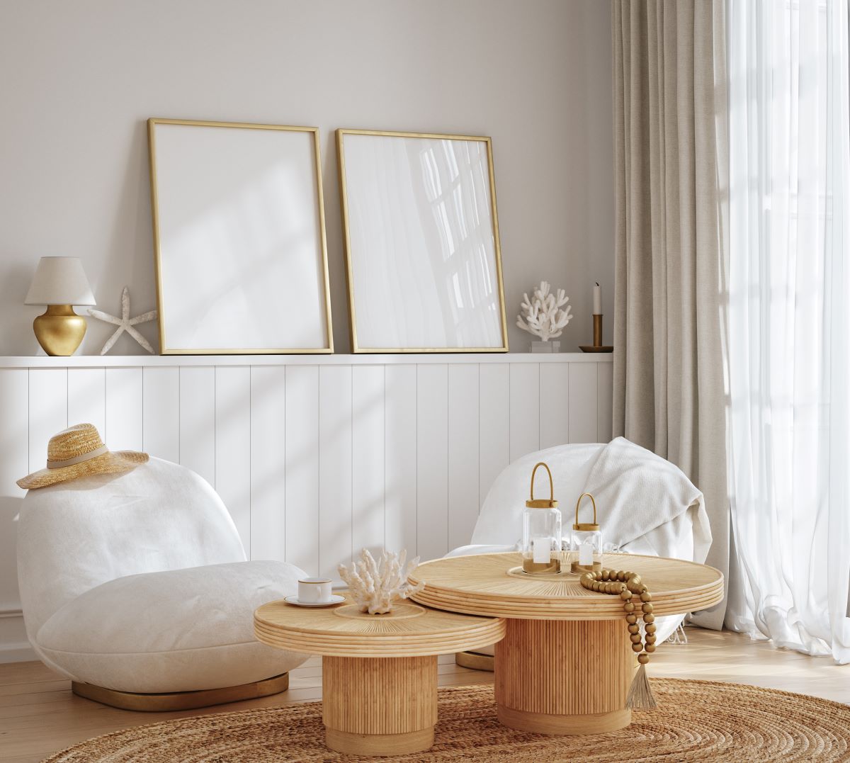 décoration avec des miroirs deux miroirs à hauteur des yeux