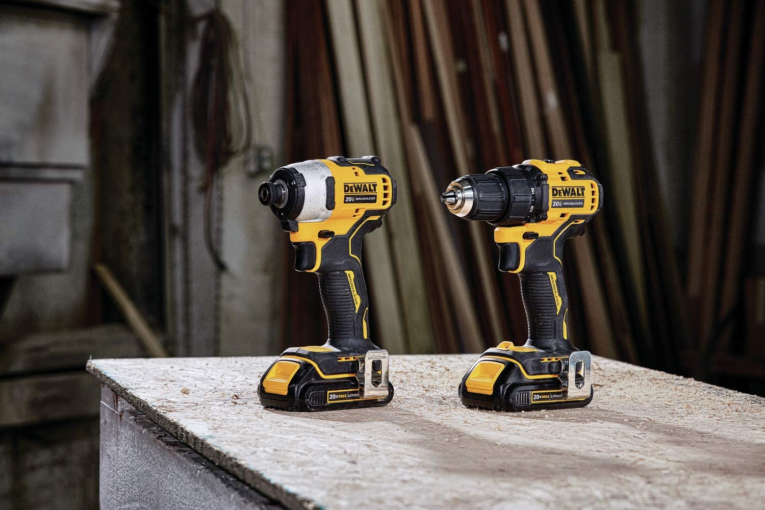 ATOMIC 20-Volt MAX Li-Ion Brushless Cordless Drill/Impact Combo Kit (2-Tool)