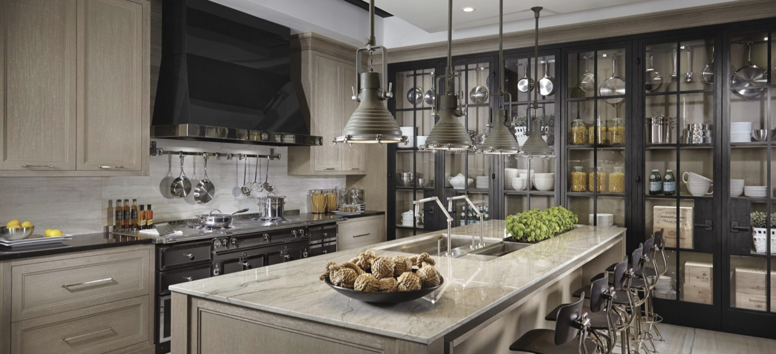 Jardinière d'intérieur Downsview Kitchens dans l'îlot de cuisine