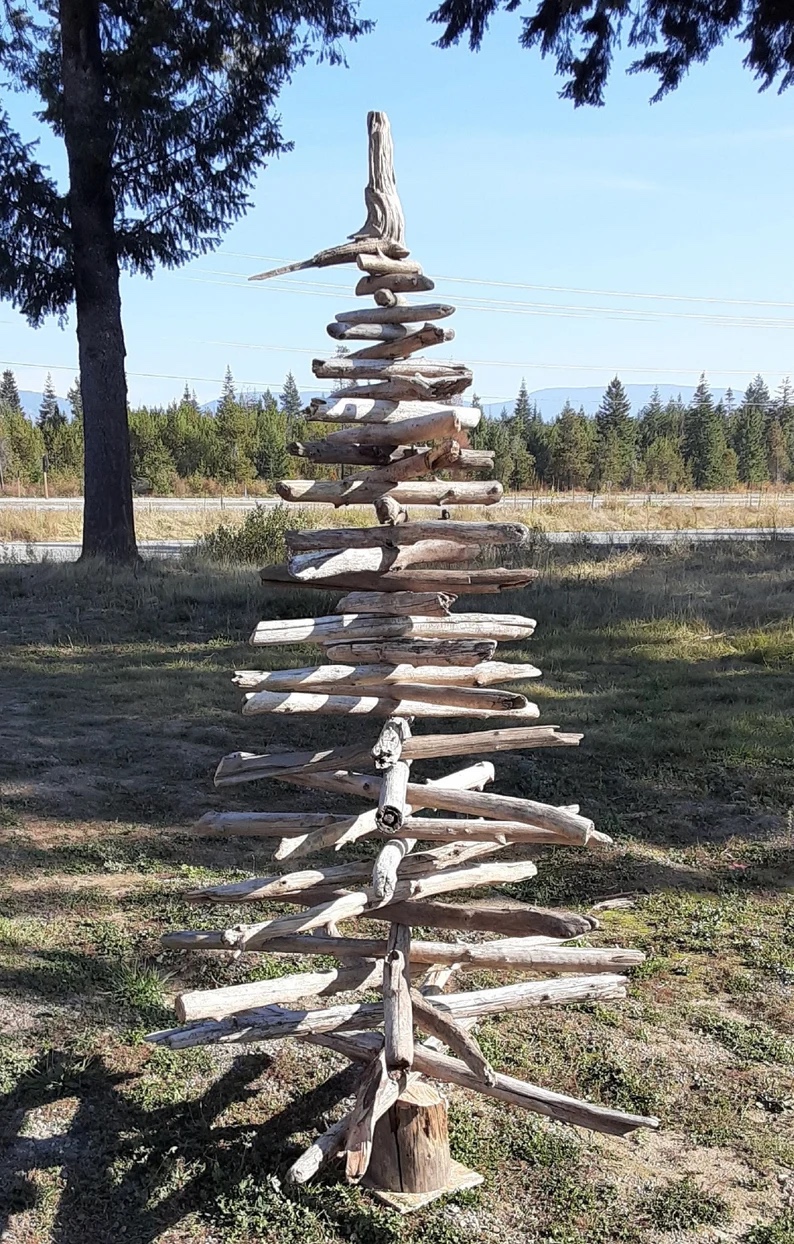 Etsy arbres de Noël alternatifs arbre en bois flotté