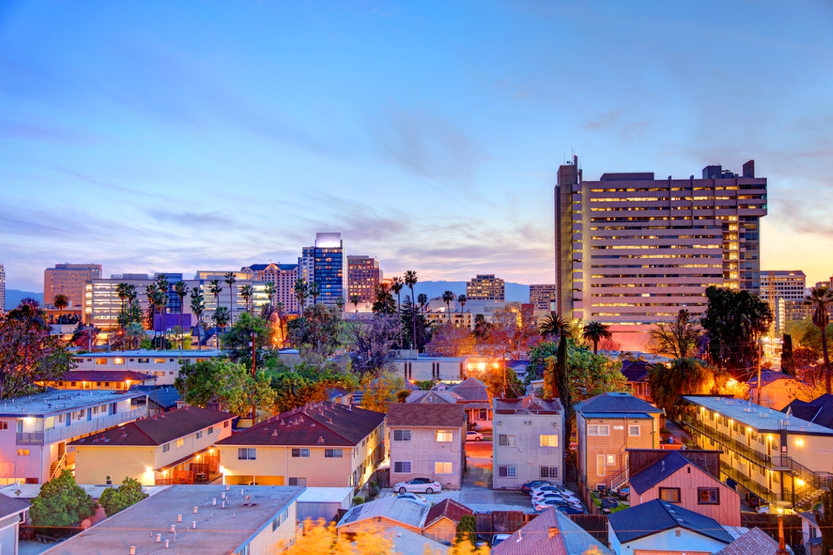 Evening cityscape