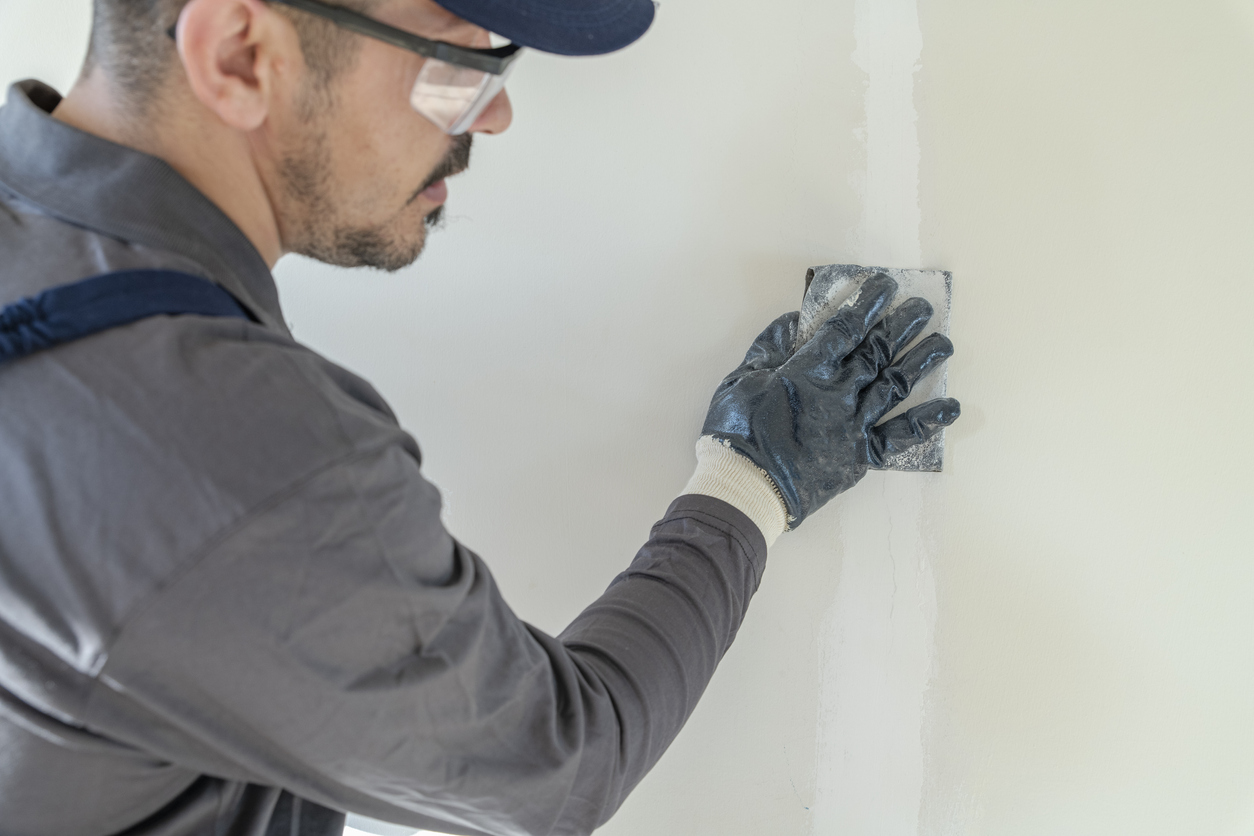 house settling professional sanding drywall