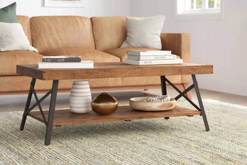 New Year Sale Option: Sand & Sable Laguna Solid Wood Coffee Table