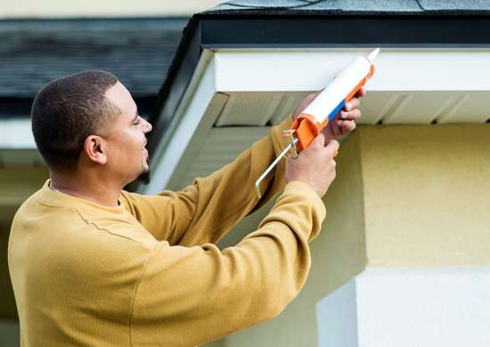 caulking gutters