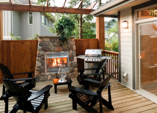 outdoor fireplace ideas