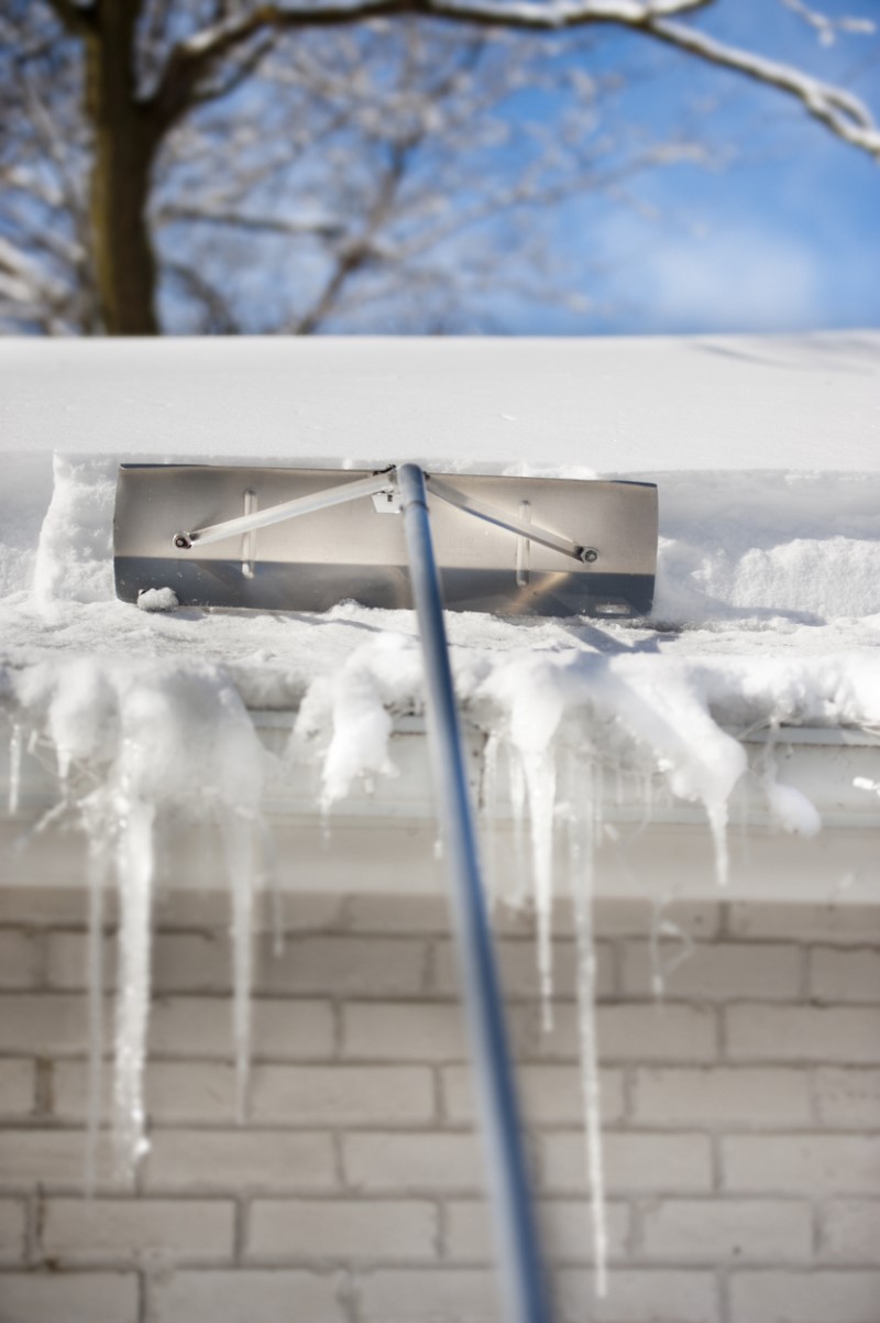 Removing Snow on Roof