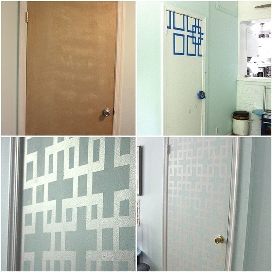 Closet Door DIY - Paint Pattern